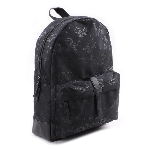 Kidzroom Rugzak Totally Black Animals Kidzroom Rugzak Totally Black Animals