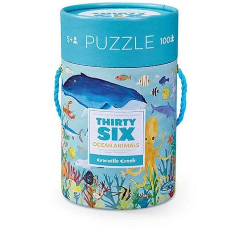 Crocodile Creek Puzzel Ocean Animals - 100 stukjes Crocodile Creek Puzzel Ocean Animals - 100 stukjes