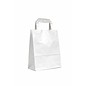 claerpack PHV Sacs cabas  blanc à poignées plates 18 x 8 x 22 cm 500 sacs