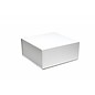 claerpack boîte magnétique 22 x 22 x 10  cm  blanc mate