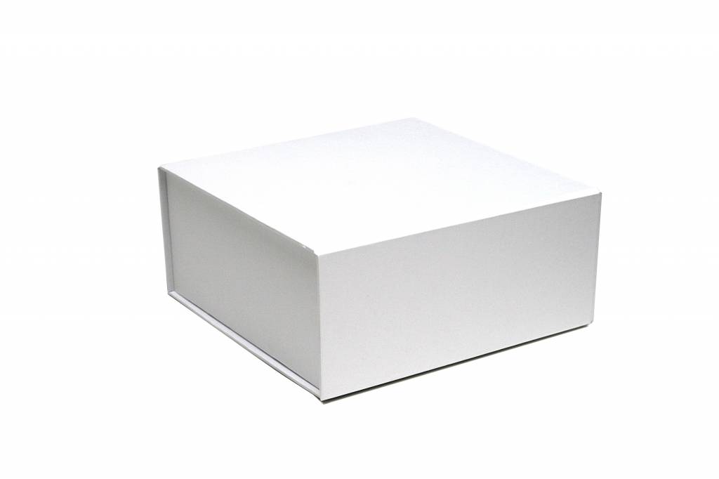 claerpack boîte magnétique 15 x 15 x 5 cm blanc mate