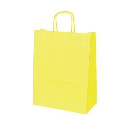 claerpack bth BTH blanc sacs avec des poignées torsadées yellow