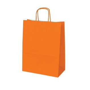 claerpack bth BTH blanc sacs avec des poignées torsadées couleur orange