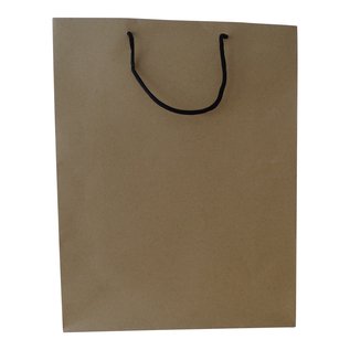 torino claerpack Torino 20 x 10 x 25 cm sac en kraft avec des cordelières noir