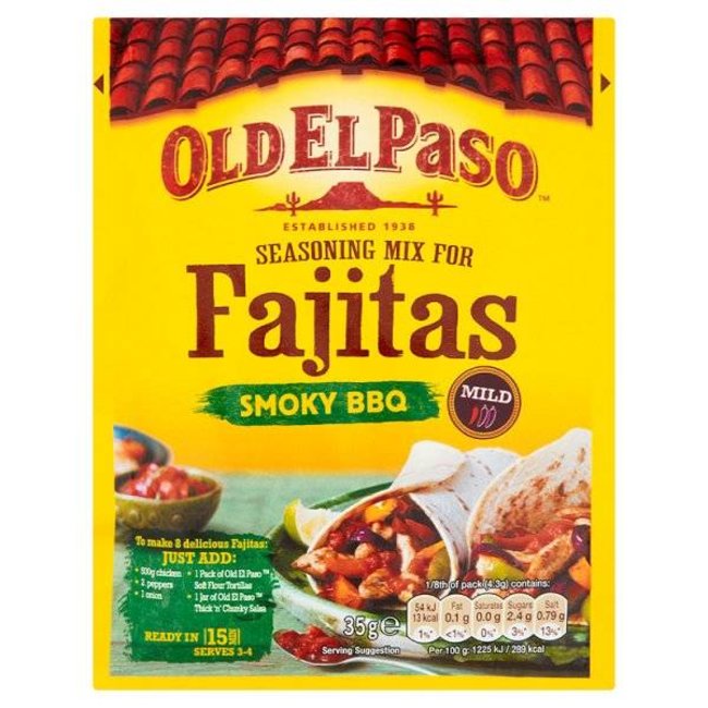Old El Paso Fajita Spice Mix Smokey BBQ 35g