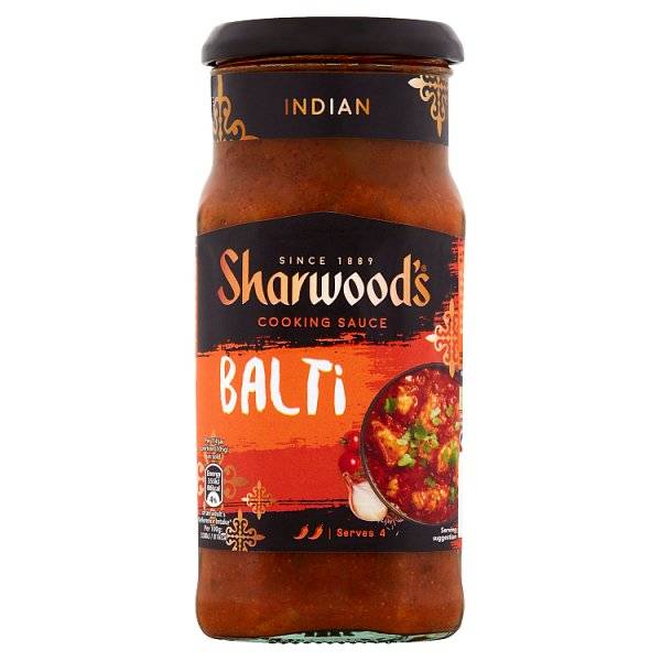 Sharwood's Balti Cooking Sauce 420g Brits Indiase curry Kellys