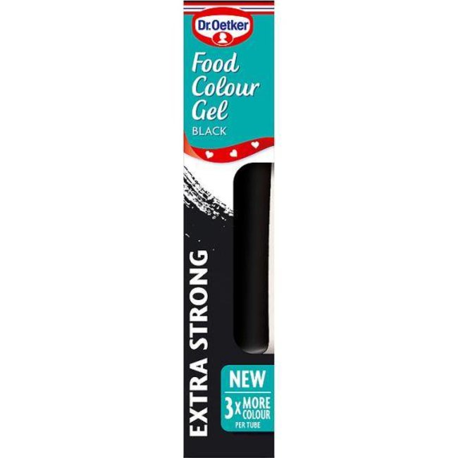 Dr. Oetker Gel Food Colour Jet Black 15g