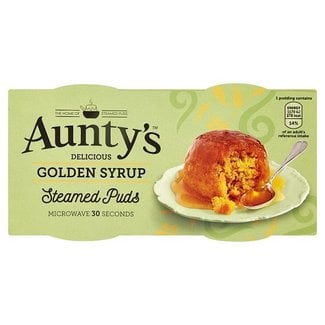 Auntys Auntys Steamed Golden Syrup Puddings 2x100g