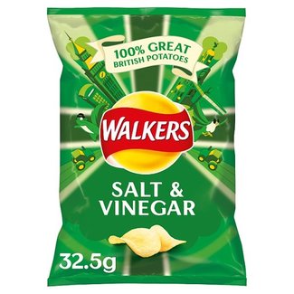 Walkers Walkers Salt & Vinegar Crisps 32.5g THT: 11-04-2026
