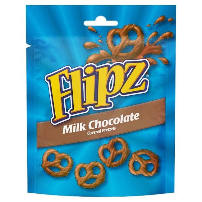 Flipz Milk Chocolate Covered Pretzels 100g