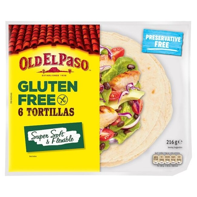 Old El Paso Old El Paso Tortillas Gluten Free 6s