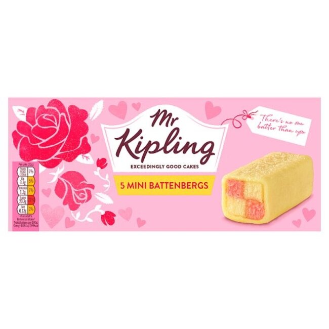 Mr Kipling Mini Battenberg 5pk – Backware