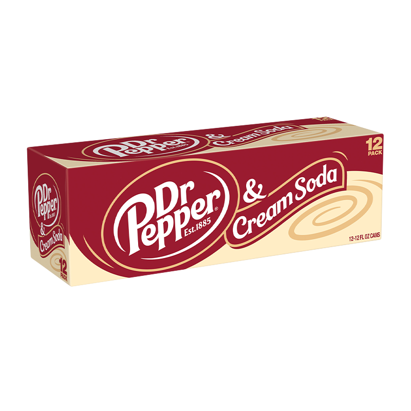 Dr. Pepper Cream Soda 12x355ml Amerikaanse Frisdrank Online Kellys