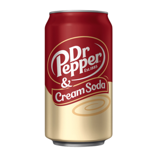 Dr Pepper  Dr Pepper  Cream Soda 355ml THT: BBD: 08-12-2025