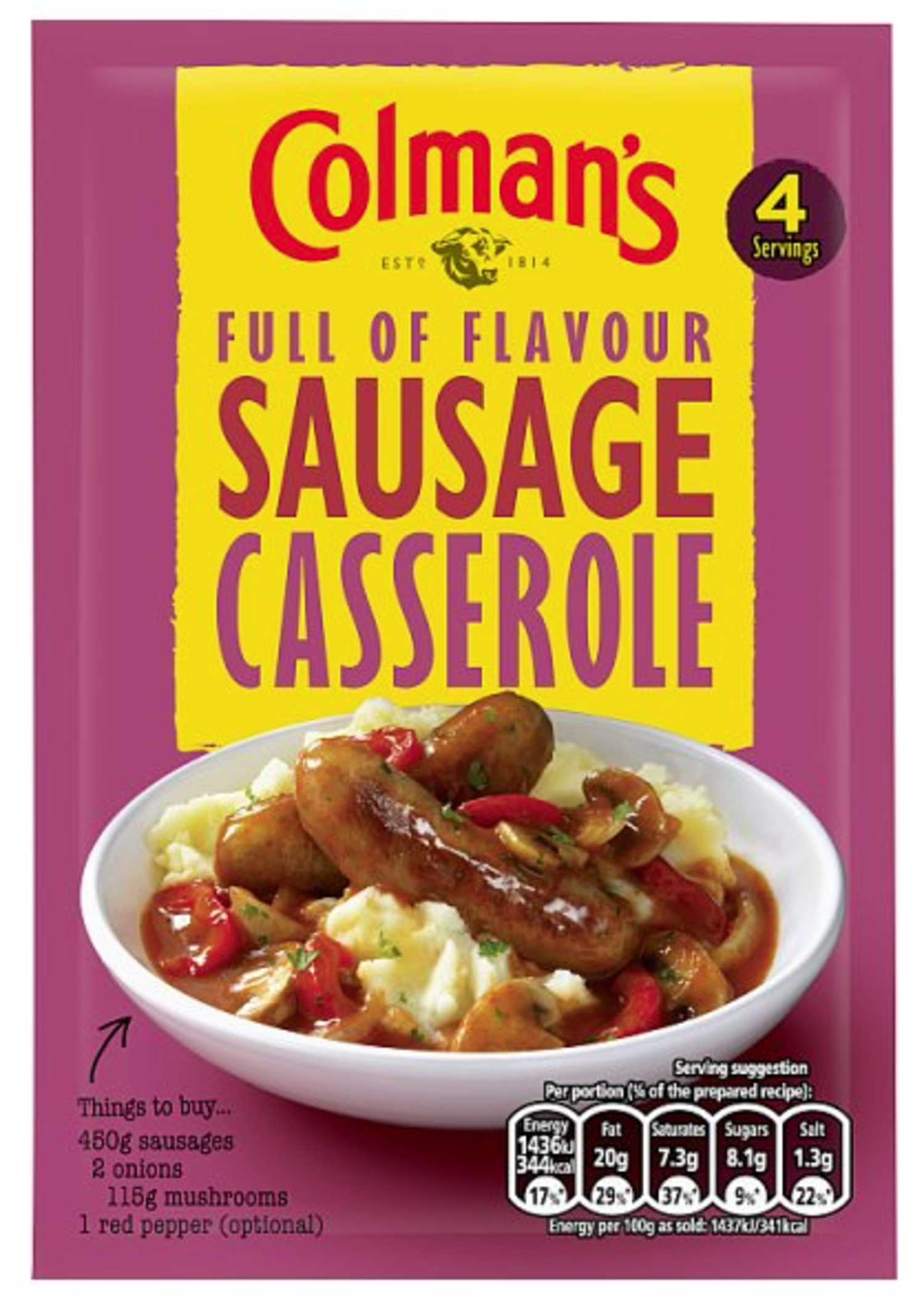 Colman s Sausage Casserole Mix 39g Sauces Kellys Expat Shopping