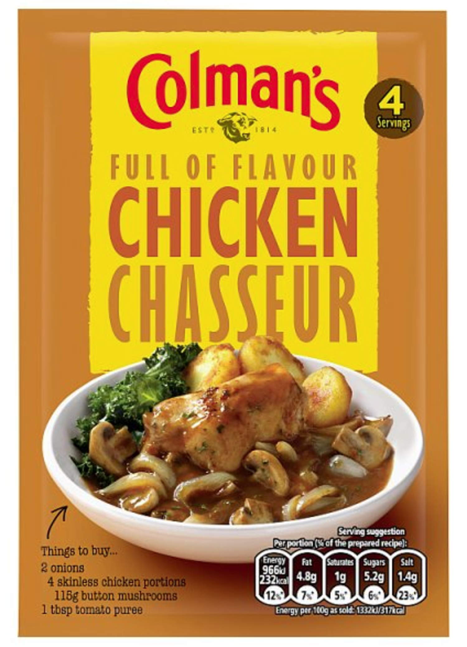 Colman s Chicken Chasseur Mix 43g Sauzen Kellys Expat Shopping