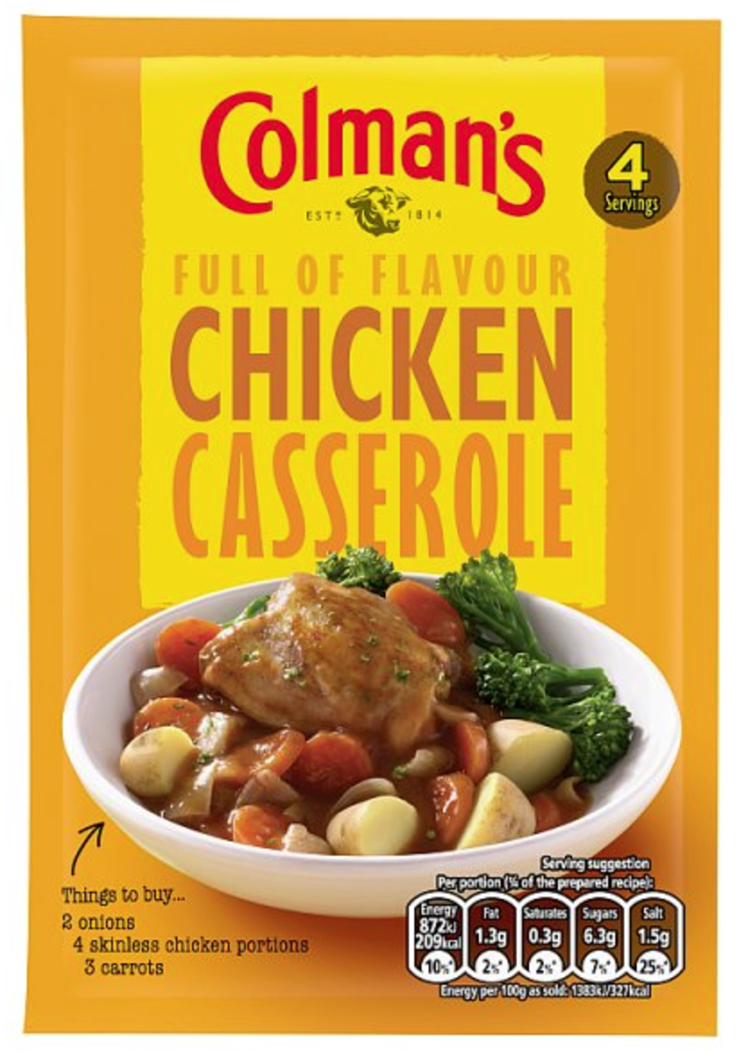 Colman s Chicken Casserole Mix 40g British Sauces Kellys