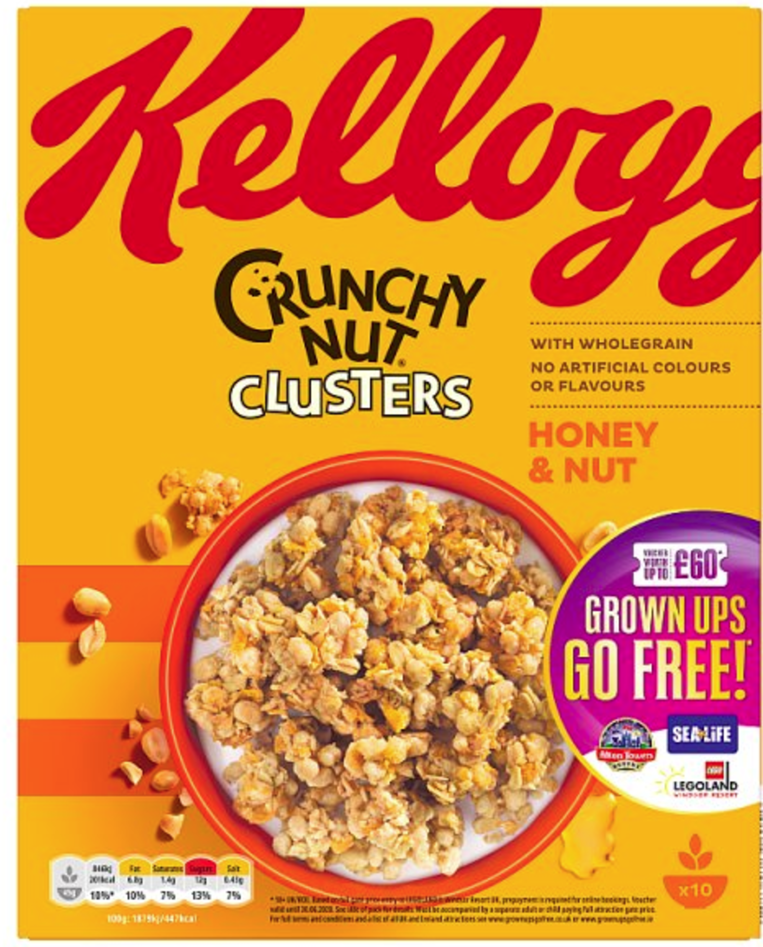 Kelloggs Crunchy Honey Nut Clusters