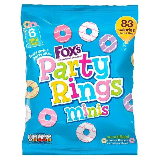 Fox's Party Rings Mini 6pk