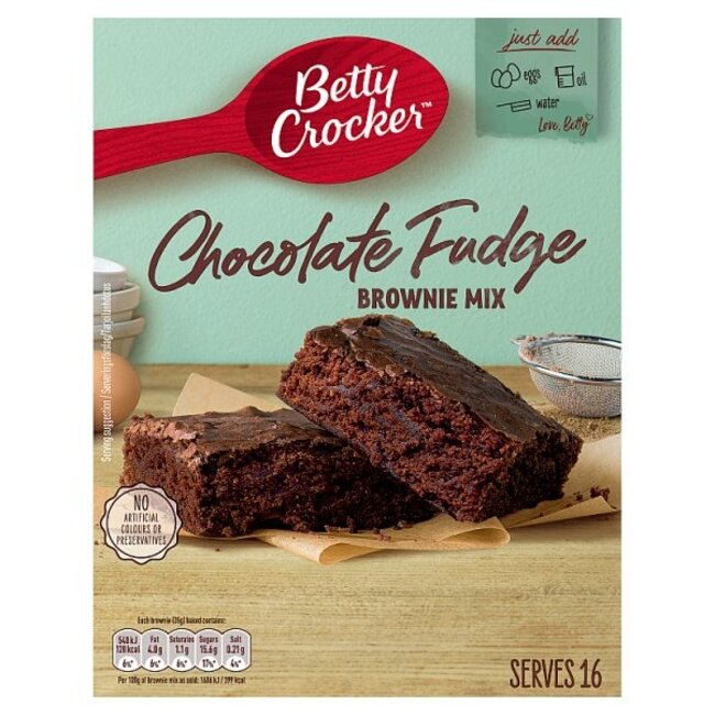 Betty Crocker Chocolate Fudge Brownie Mix 415g