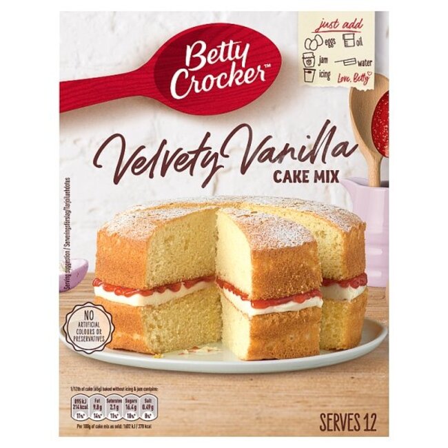 Betty Crocker Betty Crocker Velvety Vanilla Cake Mix 425g