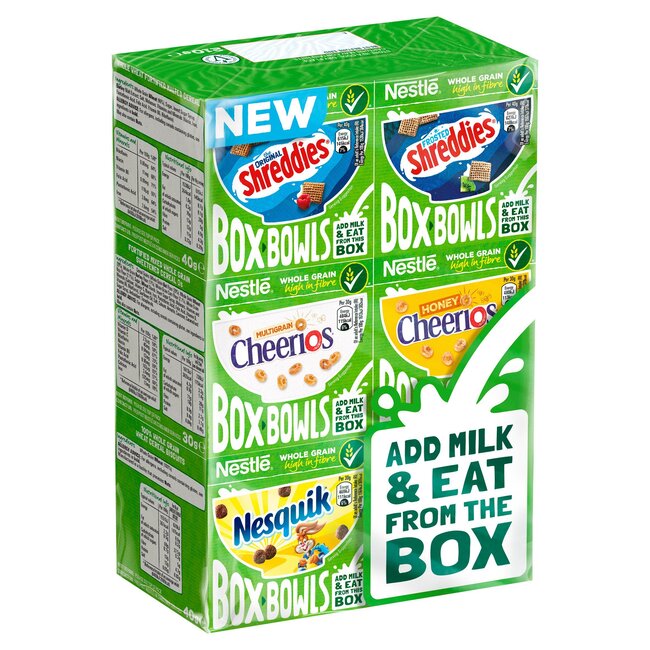 Nestle Nestle Multi Pack Cereal Box Bowls 214g