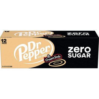 Dr Pepper  Dr Pepper  Cream Soda Zero Sugar 12pk