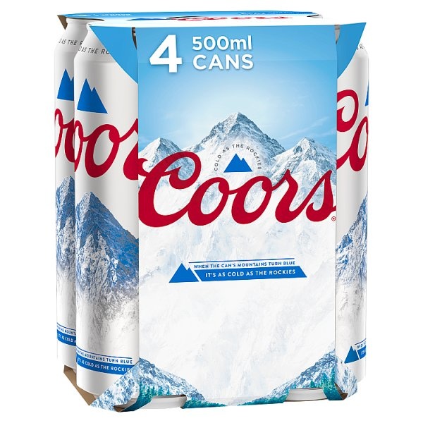 Coors Beer 4x500ml Engels & Amerikaans Bier Online kopen Nederland