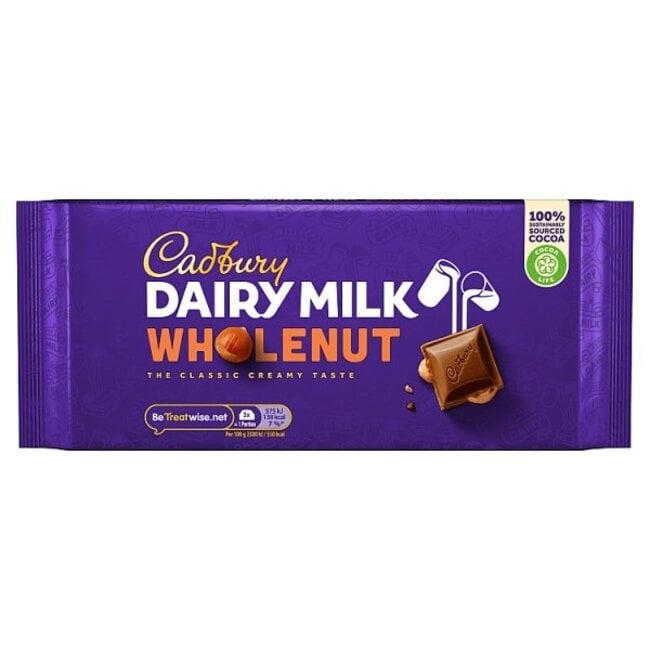Cadbury Cadbury Dairy Milk Wholenut 180g