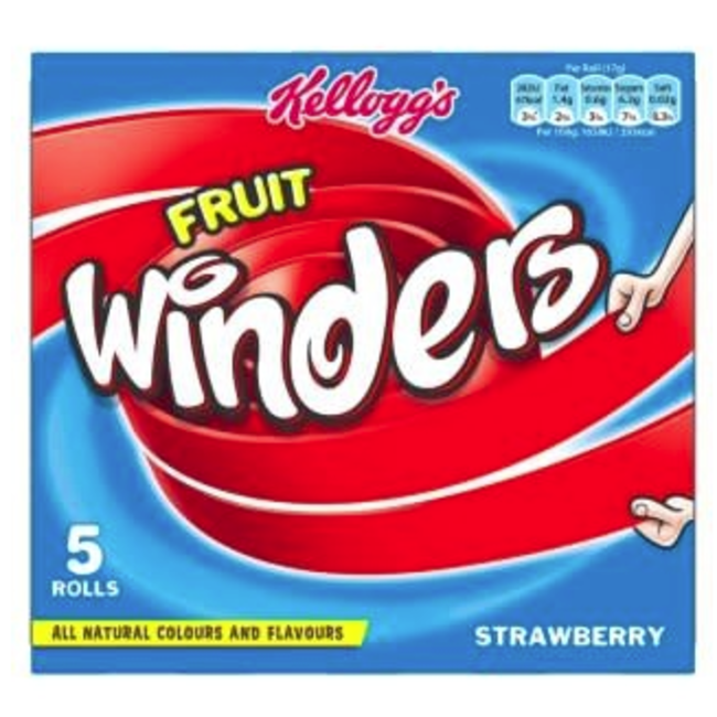 Kellogg's Fruit Winders Strawberry  5 x 17g