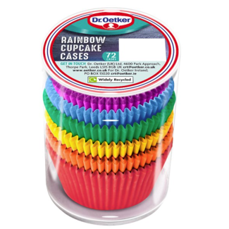 Dr. Oetker Dr. Oetker Rainbow Cupcake Cases 72 Pack