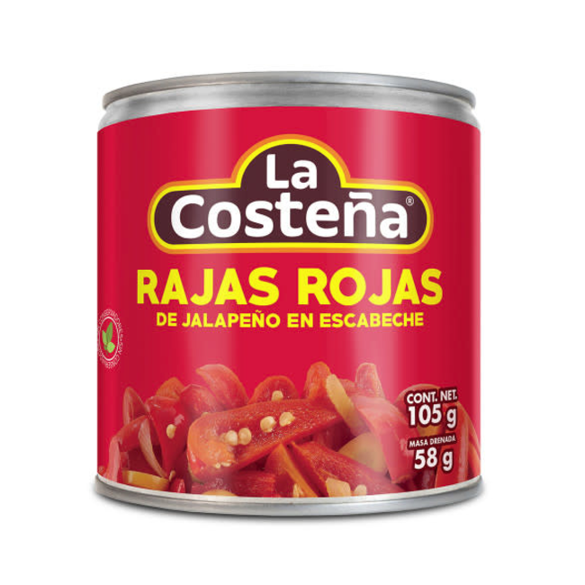 La Costena Jalapeno Red Sliced 199g