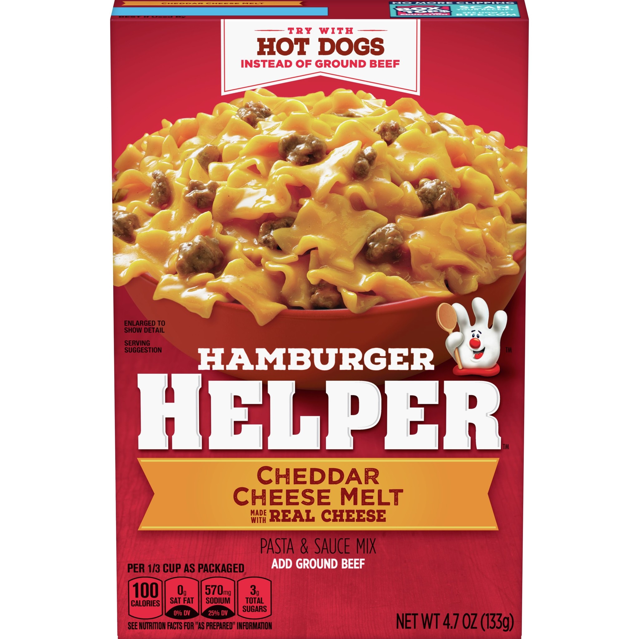 Hamburger Helper Cheddar Cheese Melt 133g Koop online Amerikaans