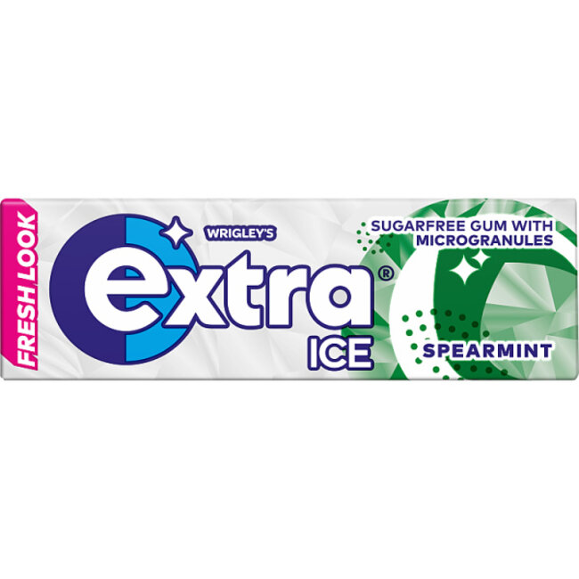 Wrigleys Extra Ice Spearmint Chewing Gum 10 sticks