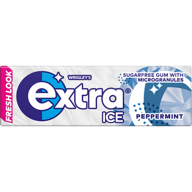 Wrigleys Extra Ice Peppermint Chewing Gum 10 sticks