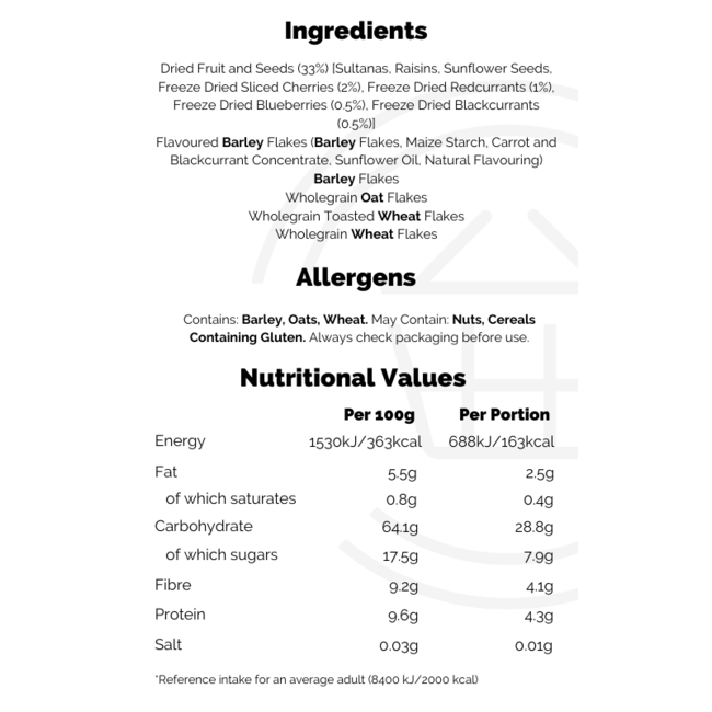 Dorset Berries & Cherries Muesli 600g