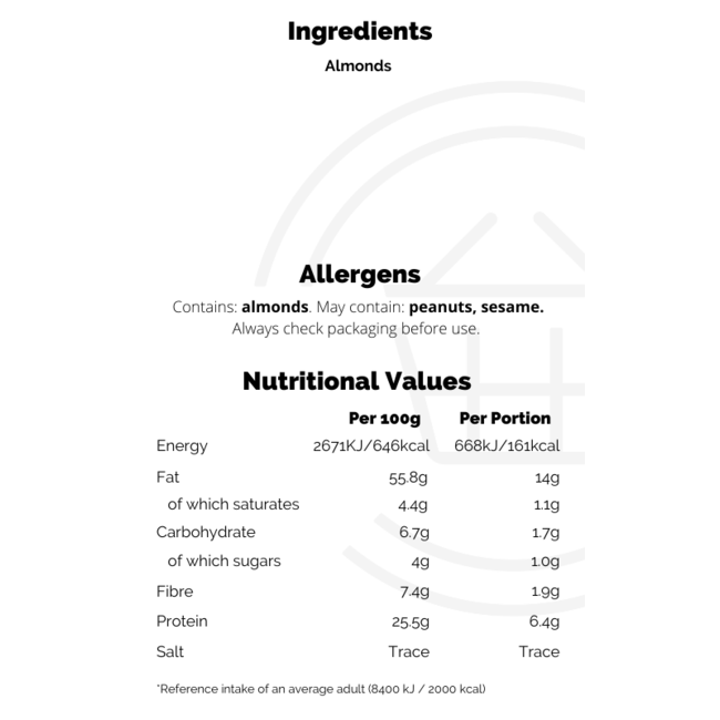Whitworths Ground Almonds 150g – Backzutat