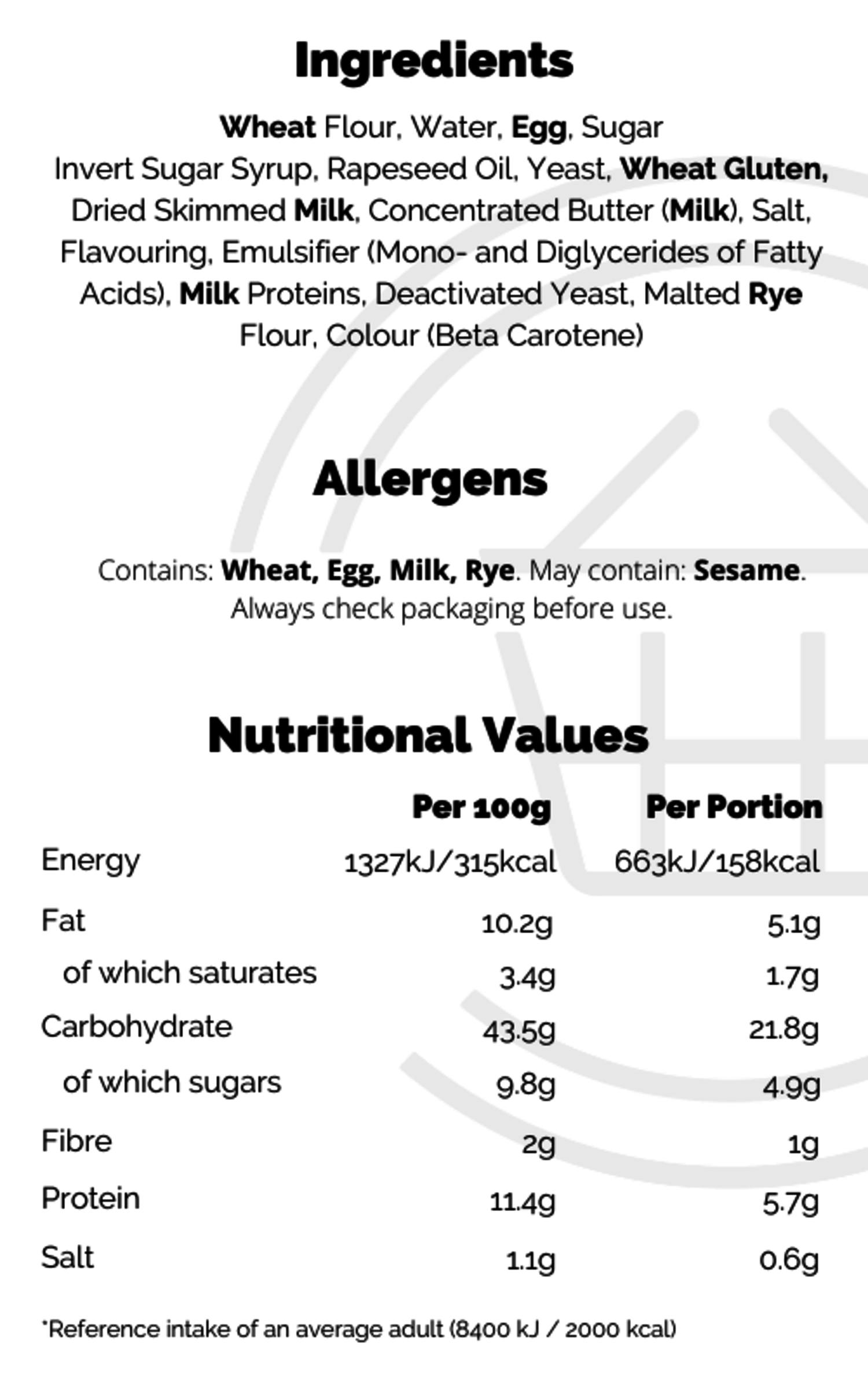 St Pierre brioche Burger Buns Bread & Cakes Kellys Expat Shopping