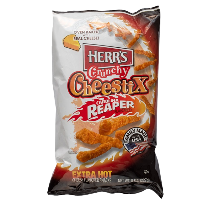 Herr's Carolina Reaper Crunchy Cheestix 227g