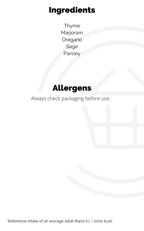 Dried Mixed Herbs 14g Engelse supermarkt Nederland Online Kellys Expat Shopping