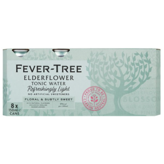 Fever Tree Fever Tree Refreshingly Light Elderflower Tonic Water 8x150ml