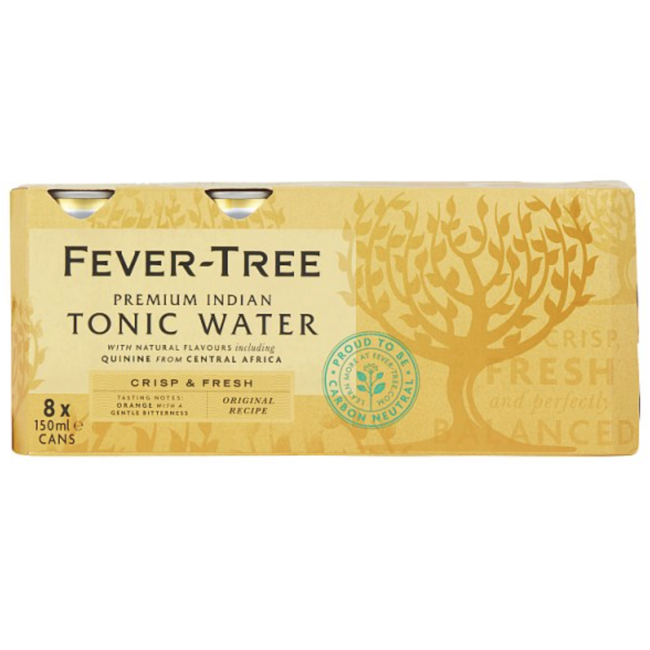 Fever Tree Premium Indian Tonic Water 8x150ml