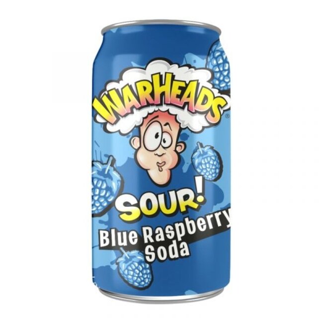 Warheads Blue Raspberry Soda 330ml