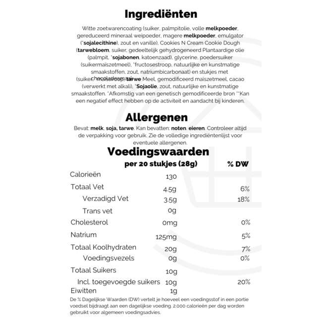 Cookie Dough Bites Cookies 'n Cream 88g
