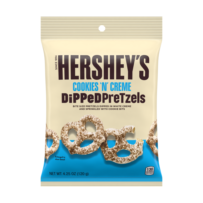 Hershey's Cookies 'n' Cream Dipped Pretzels 120g