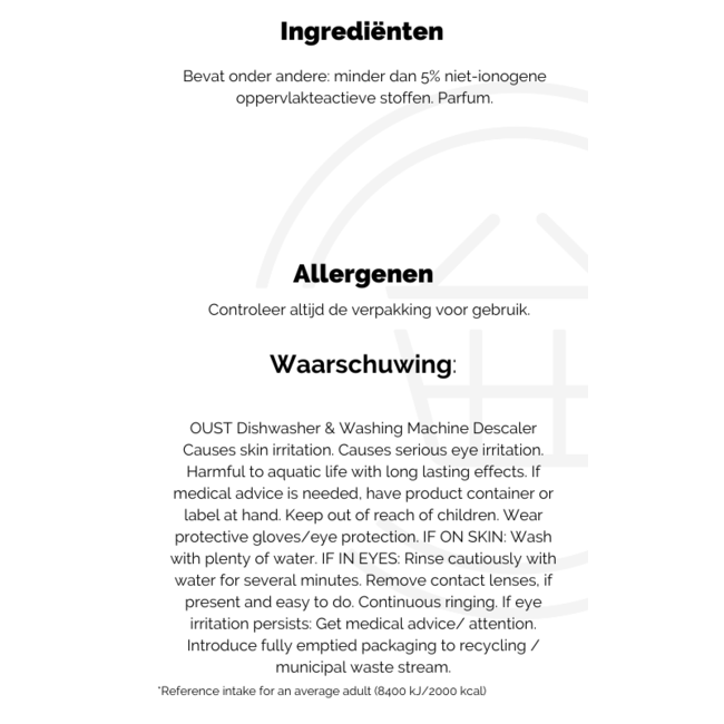 Oust Dishwasher & Washing Machine Descaler 2pk