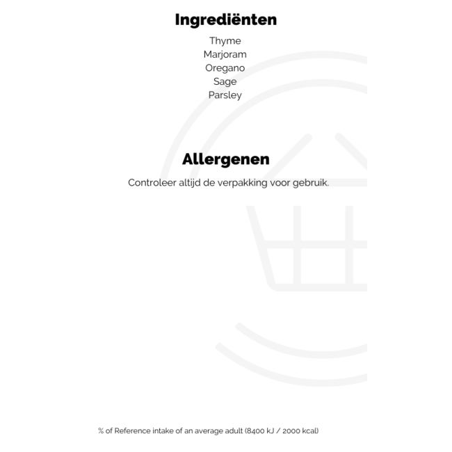 Dried Mixed Herbs 14g