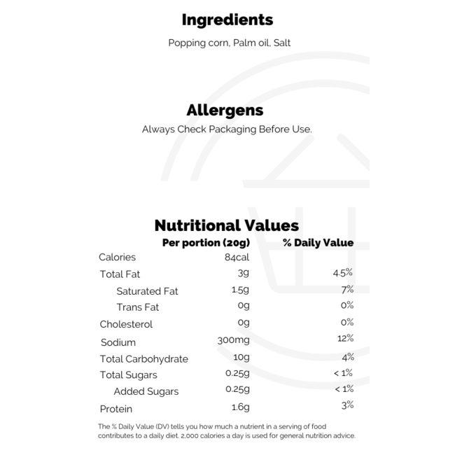 Eazy Pop Salted Microwave Popcorn 85g
