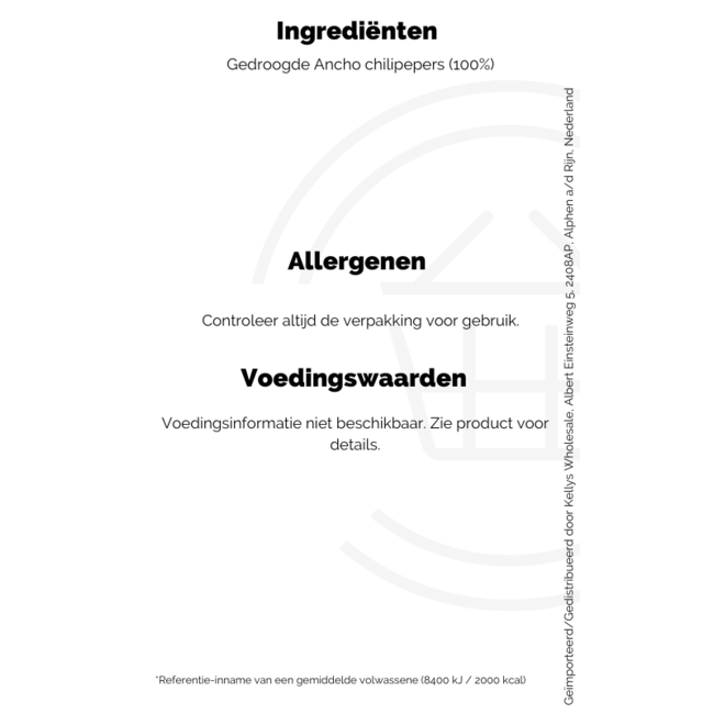 Xatze Dried Chile Ancho 75g