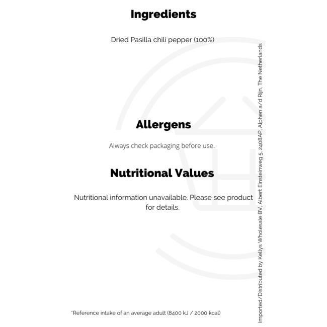 Xatze Dried Chile Pasilla 75g